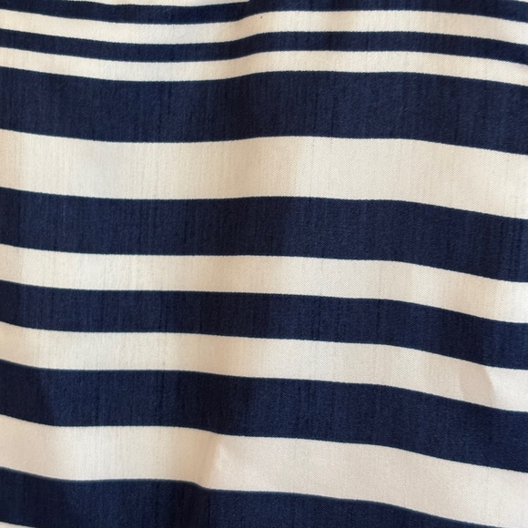 Jona Michelle Navy Striped Floral Sleeveless Lined Party Dress, Girls Size 7 - Picture 6 of 12